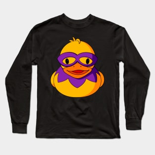 Mardi Gras Mask Rubber Duck Long Sleeve T-Shirt